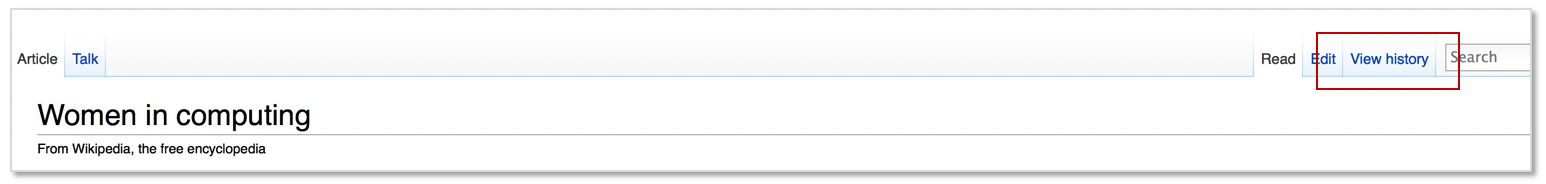 Wikipedia View History